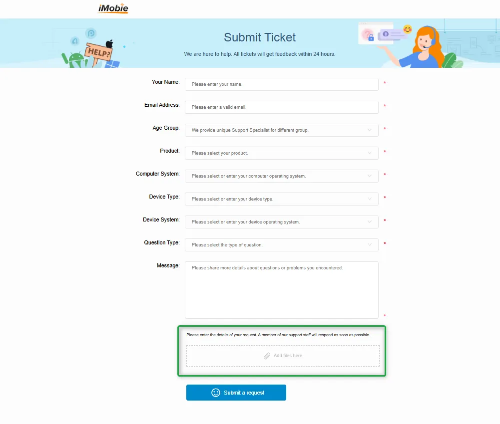 How to Send the Log File via Ticket
