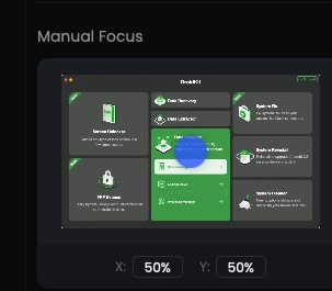 Set the Focus Area Manually