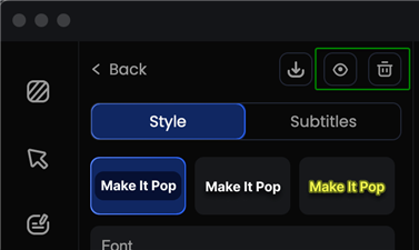 Delete or Disable Subtitles