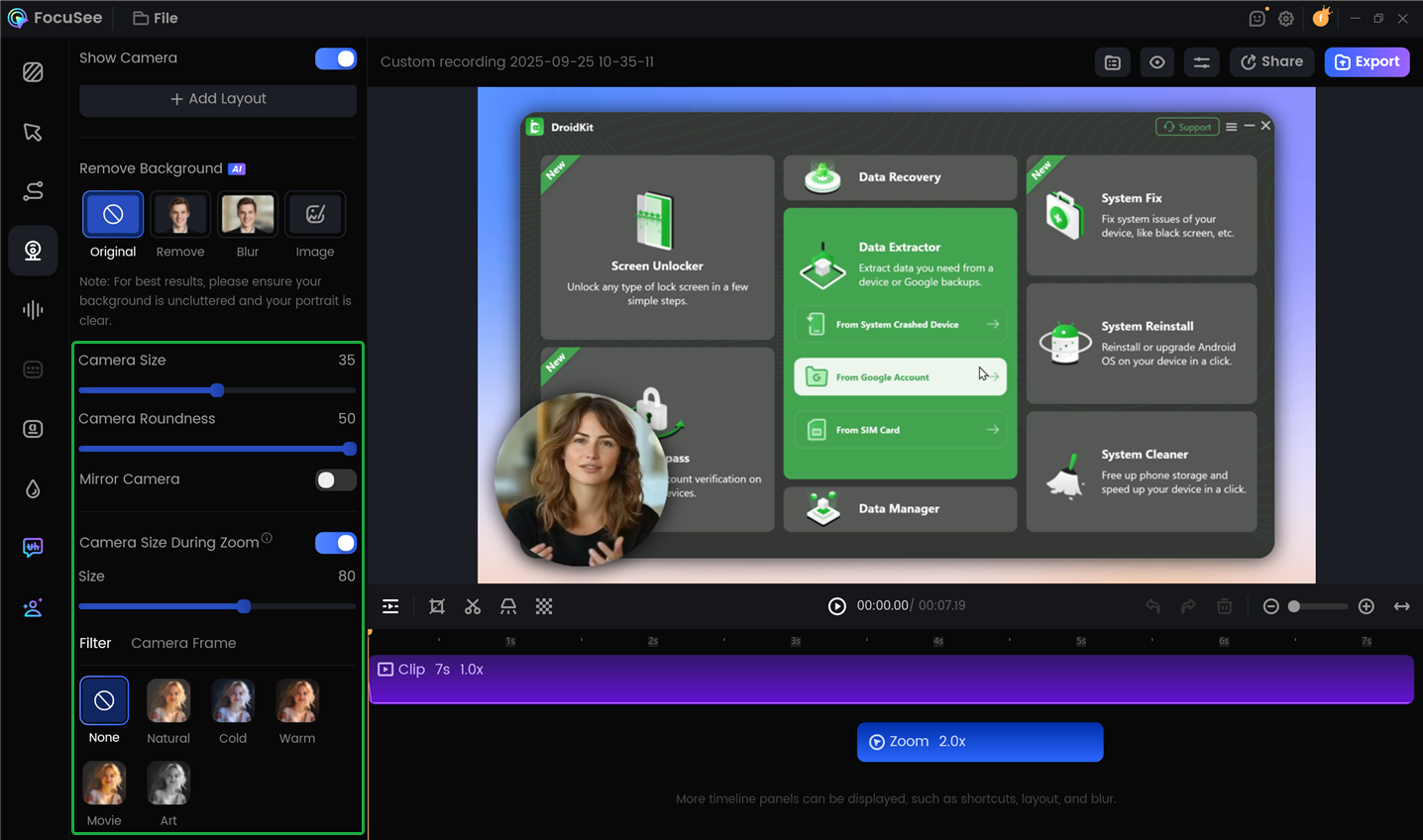 Configure Camera Settings