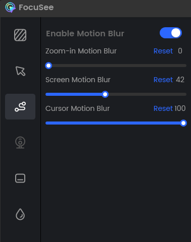 Customize the Degree of Motion Blur Effect