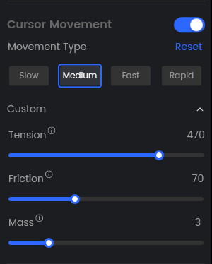 Choose Movement Type