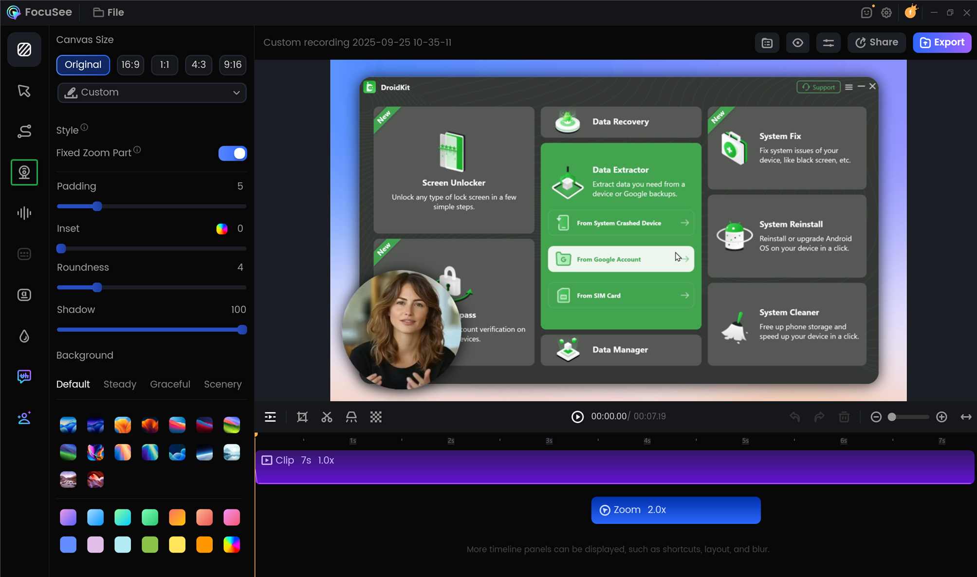 Choose the Camera Option