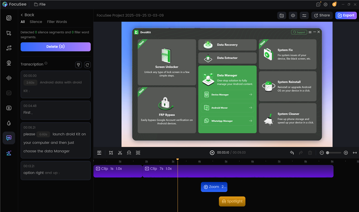 Remove Silence and Filler Words Successfully
