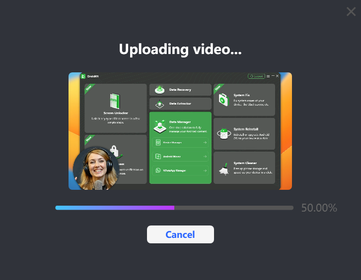 Start to Upload