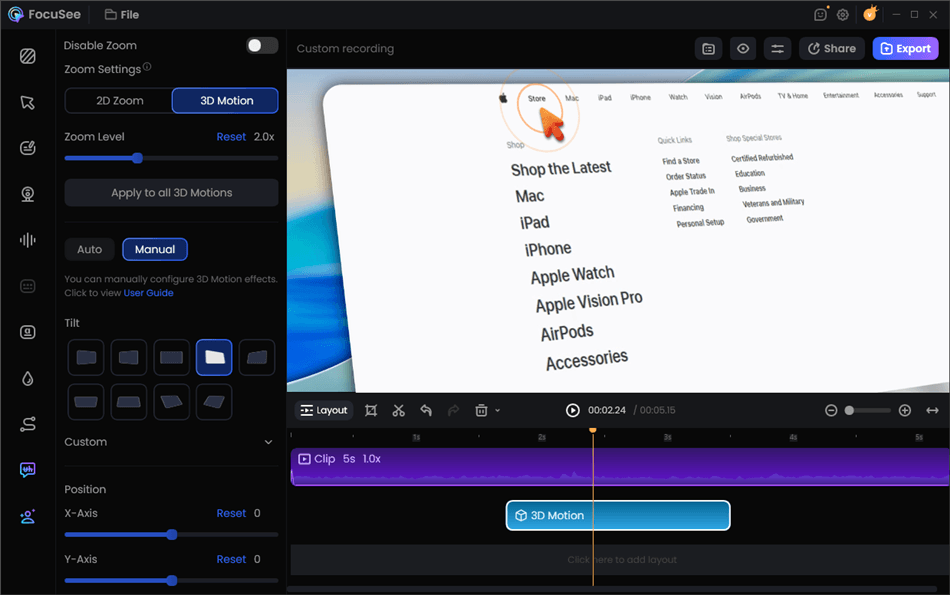Screen Studio Alternative for Windows - FocuSee