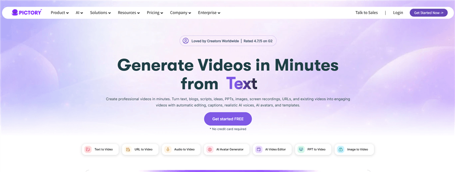 AI Promo Video Creator -  Pictory