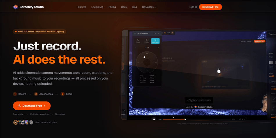 AI Screen Recorder- Screenify Studio