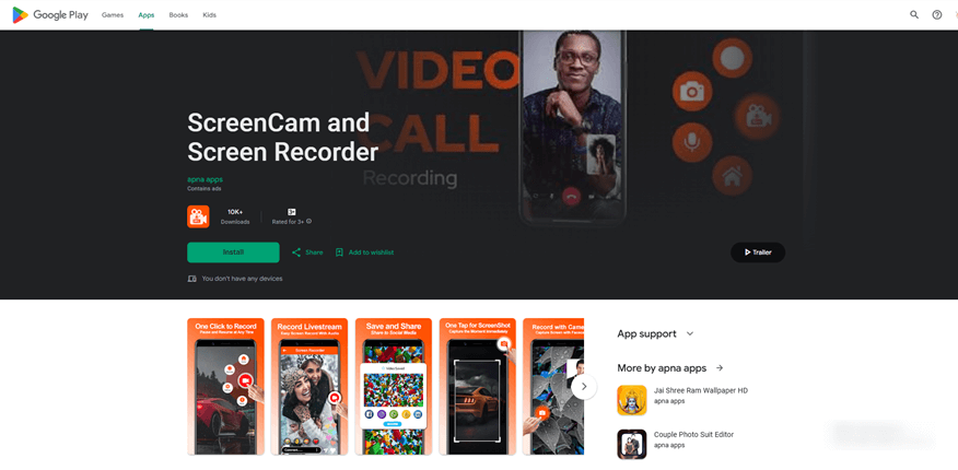 Android Screen Recorders - ScreenCam