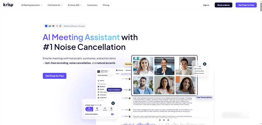 Best AI Voice Enhancer - Krisp