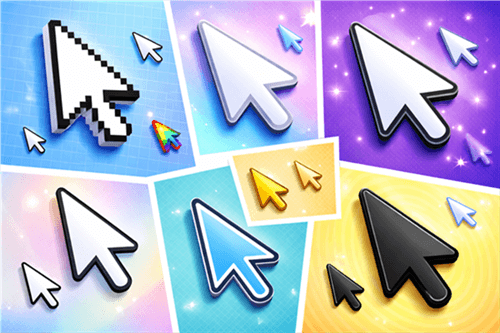 A Collection of Various Mouse Arrow Icon Styles