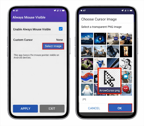 How to Hide Mouse Cursor on Android