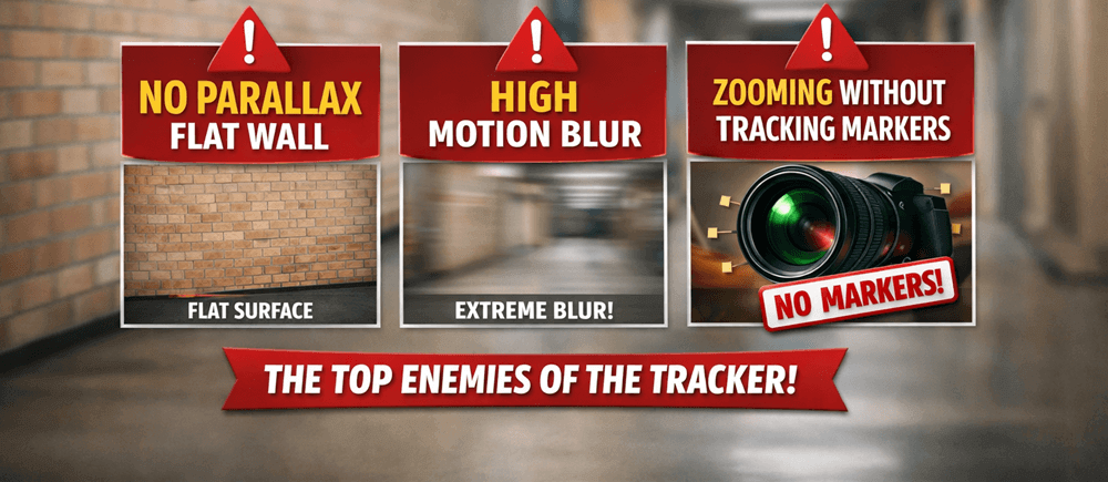 Lack of Parallax and Motion Blur