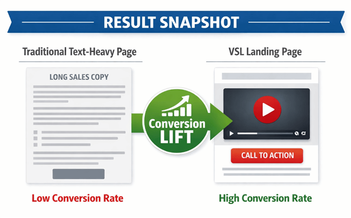 Video Sales Letter Landing Page