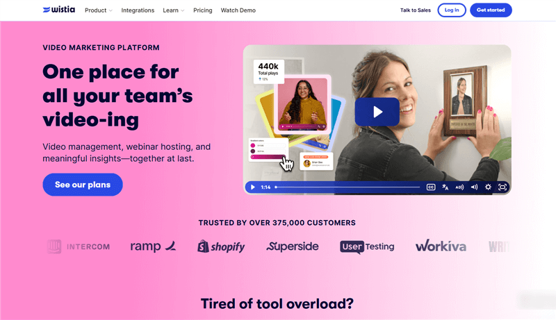 Video Marketing Platforms - Wistia