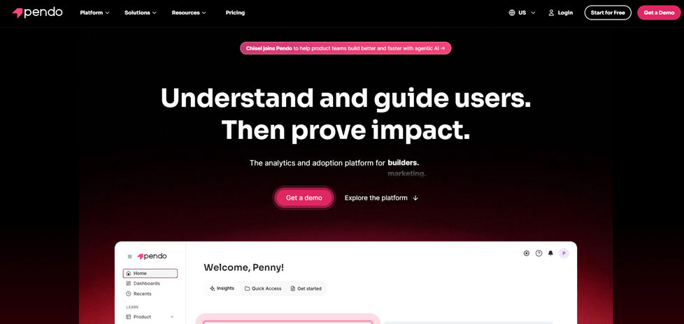 Best Product Walkthrough Software - Pendo