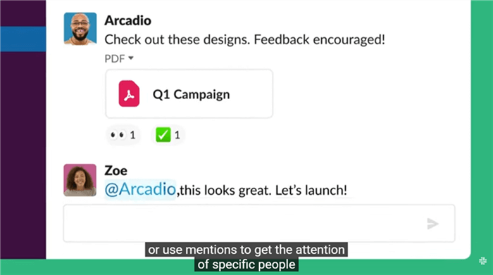 A Slack Demonstration Video