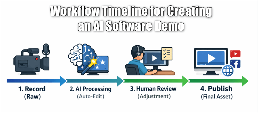 Workflow Timeline for Creating an AI Software Demo