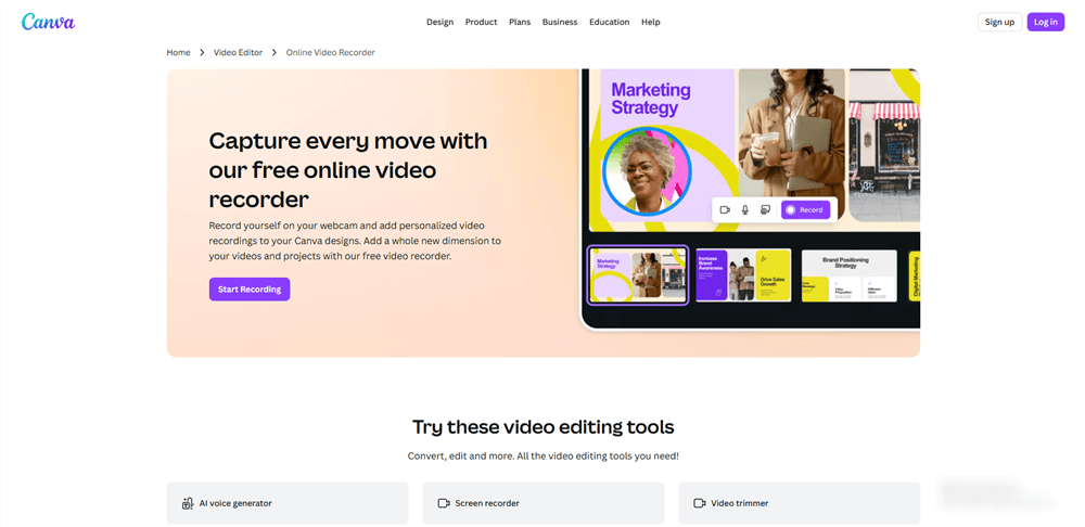 Canva Online Video Recorder