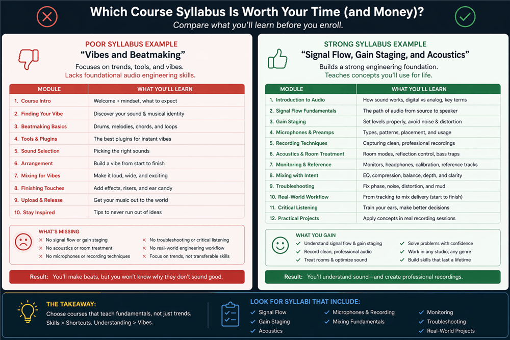 Course Syllabus Comparison: Trends vs Fundamentals