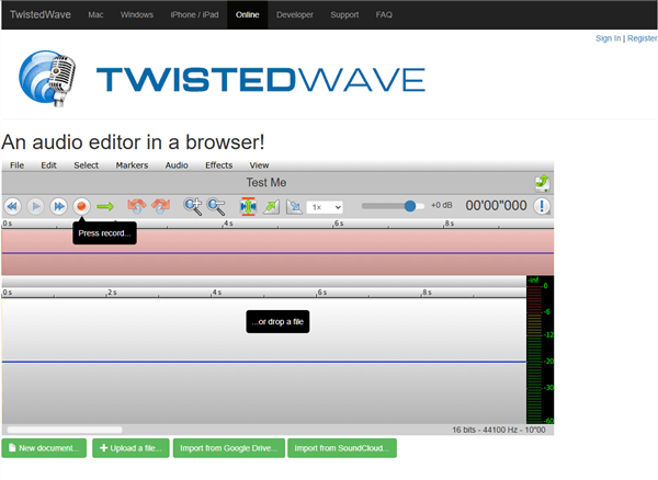 TwistedWave Online