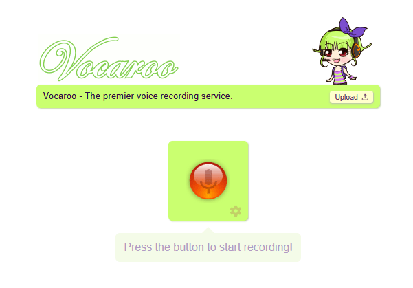 Online Audio Recorder - Vocaroo
