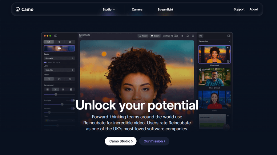 Online Webcam Recorder - Camo
