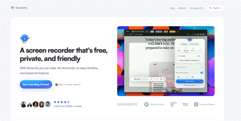 Free Online Webcam Recorder - Screenity
