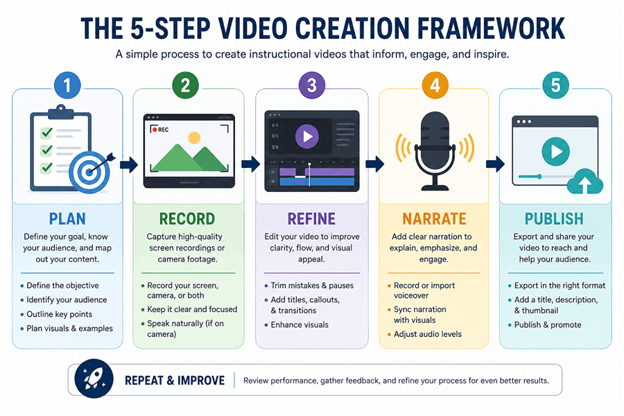 5-Step Video Creation Framework