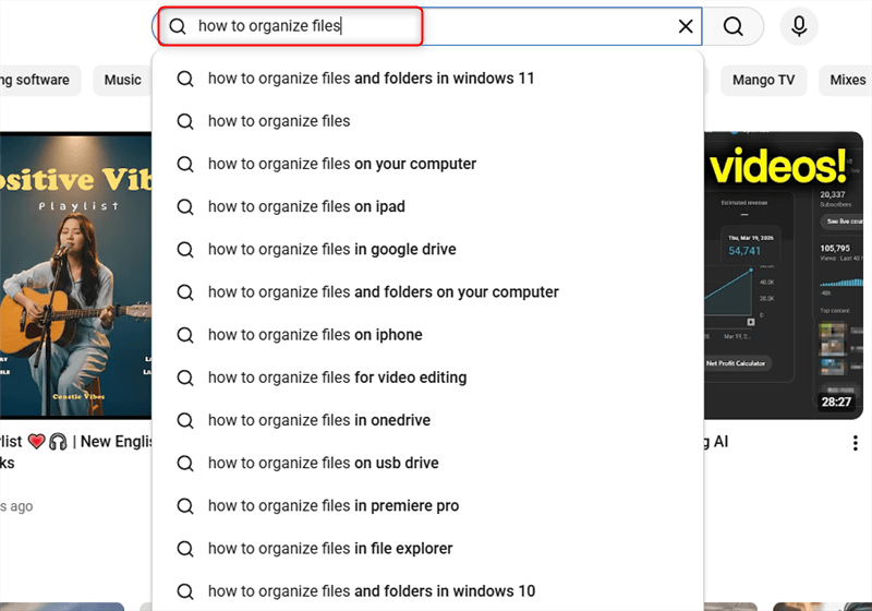 Find Your Content on YouTube Search Bar