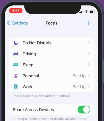 Turn on Do Not Disturb mode