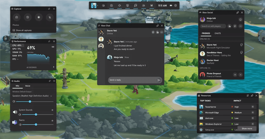 Windows Game Bar