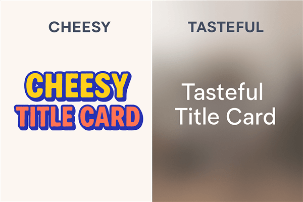 How to Add Tasteful Text versus Cheesy Text to a Video Slideshow
