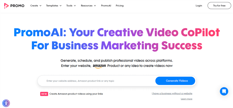 Promo Video Maker Software - PromoAI