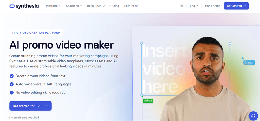 Promo Video Maker Software - Synthesia