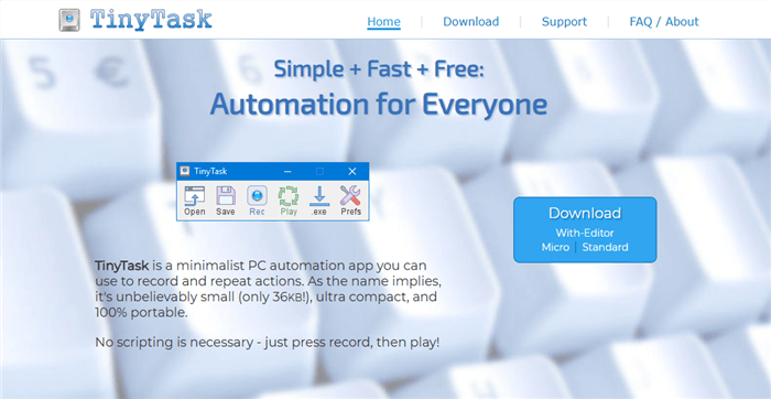 Best Mouse Recorder - TinyTask