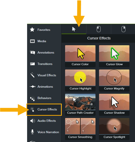 Click Cursor Effects