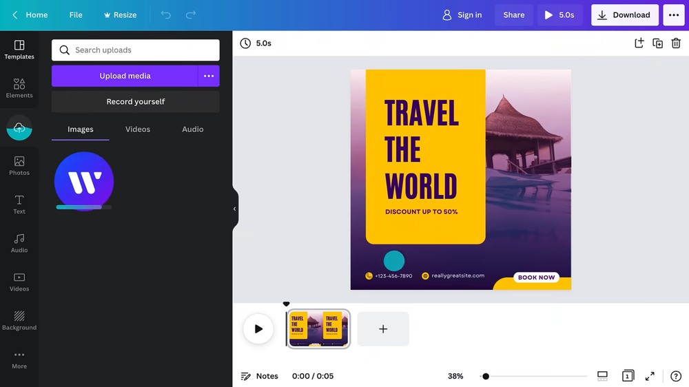 Canva demo video