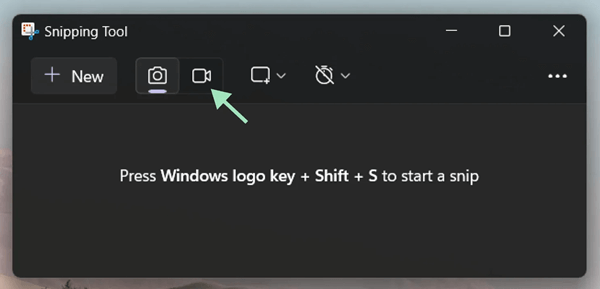 Click the Video Camera