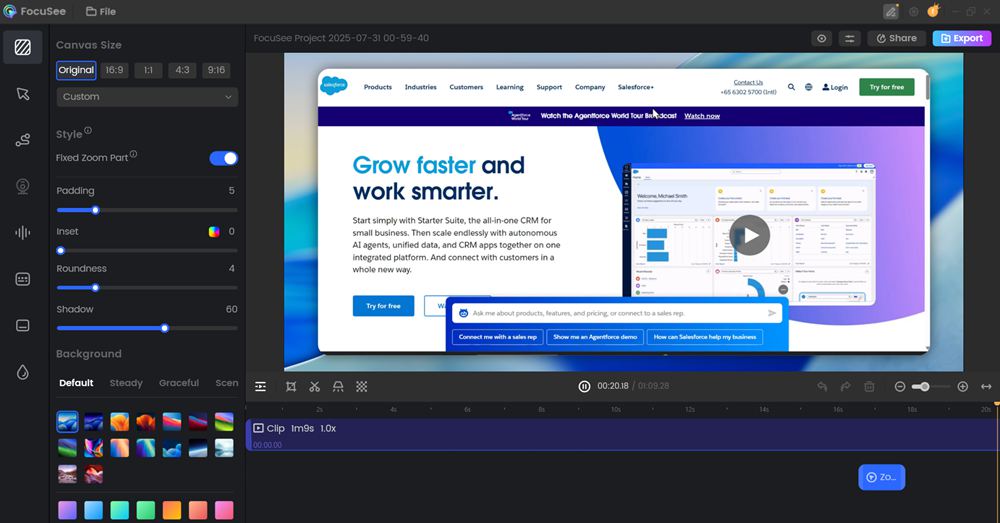 Open the Editor Interface