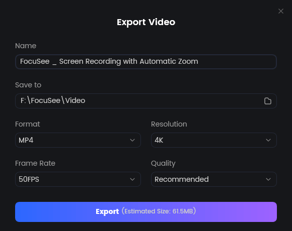 Export Your Video