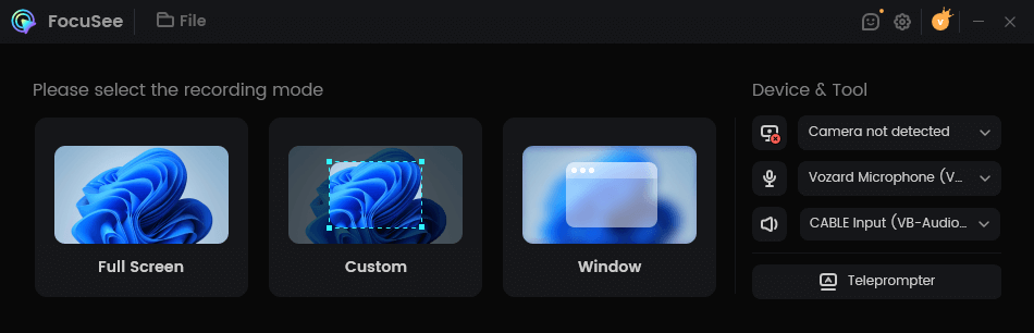 Choose a Recording Mode