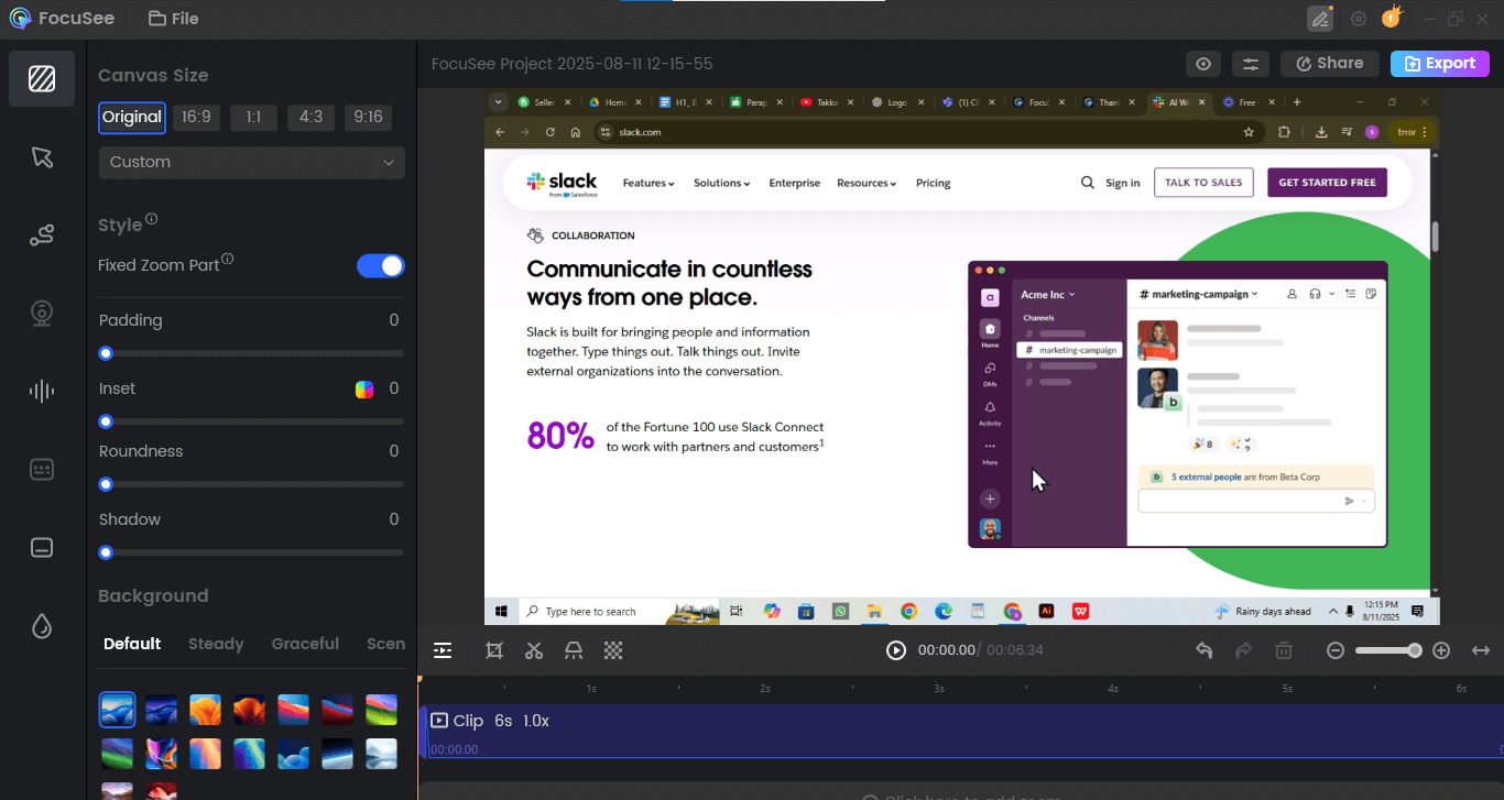 FocuSee Video Editor
