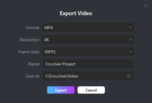 Export Your Video