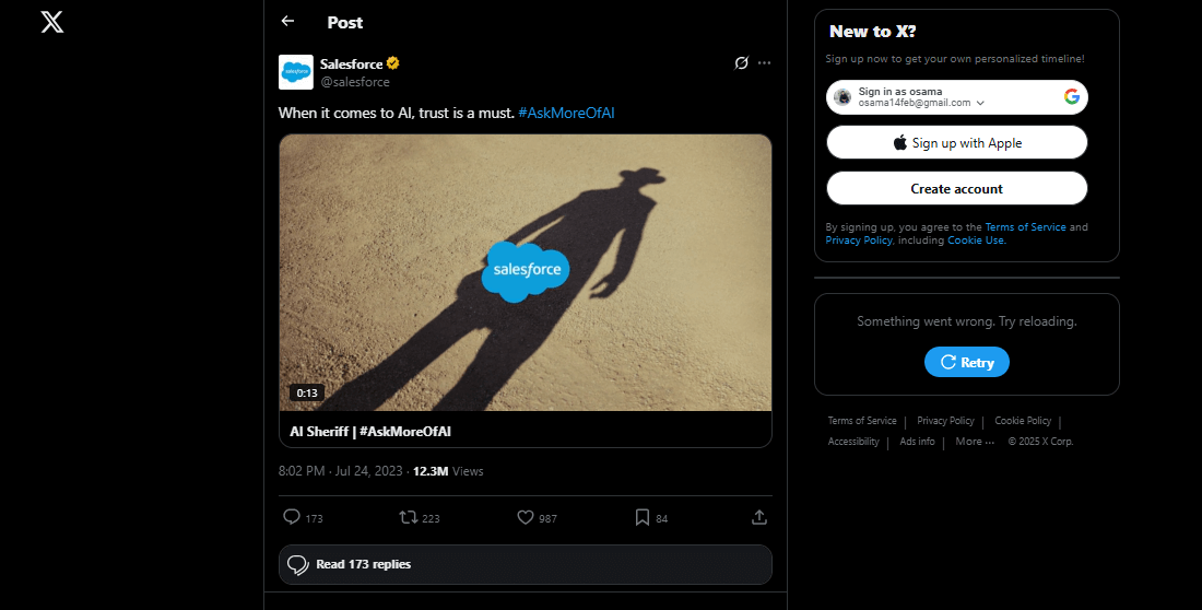 Salesforce: AI Sheriff