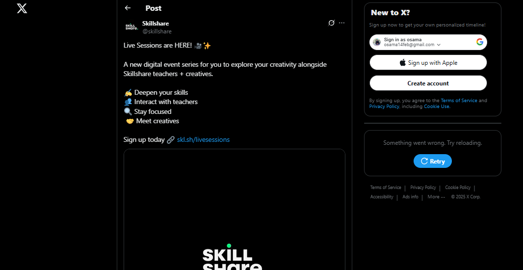 Skillshare: Live Sessions