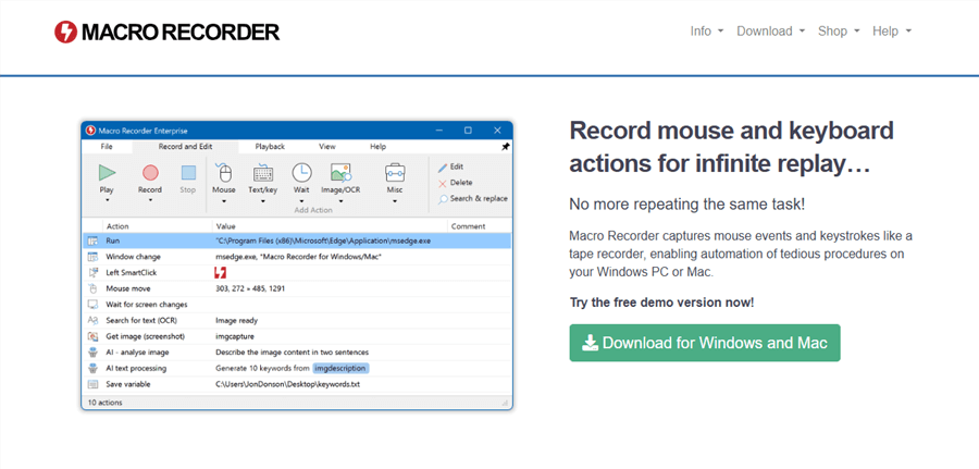 Best Mouse and Keyboard Recorders- Macro Recorder