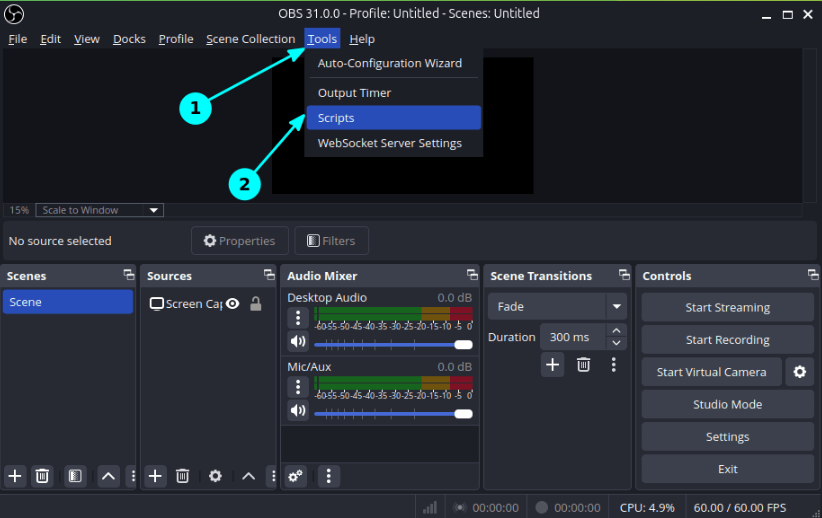 OBS Studio Zoom in Script