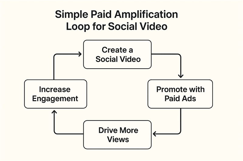 Simple Paid Amplification Loop for Social Video