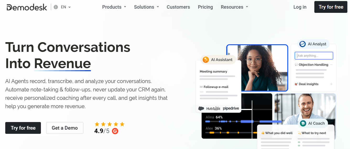 Demodesk Product Demo Software